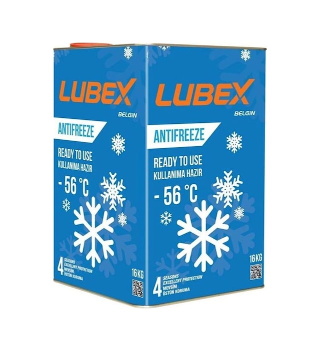 Lubex Antifreeze Concentreated Mavi 16 Kg Tnk