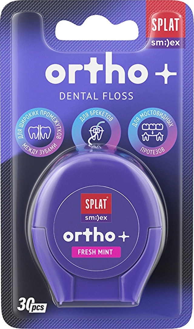 Splat Ortho+ Dental Floss 30 Adet