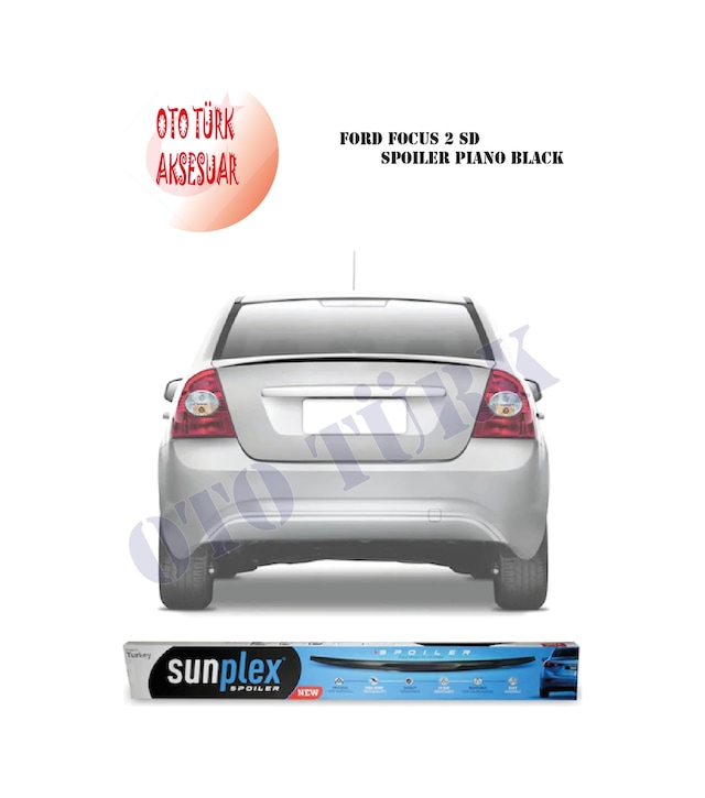 Ford Focus 2 Sedan Spoiler Piano Black