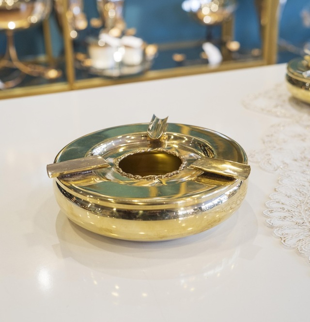 Pirinç Puro Küllük Eritmeli Lüks Model Gold Renk No2