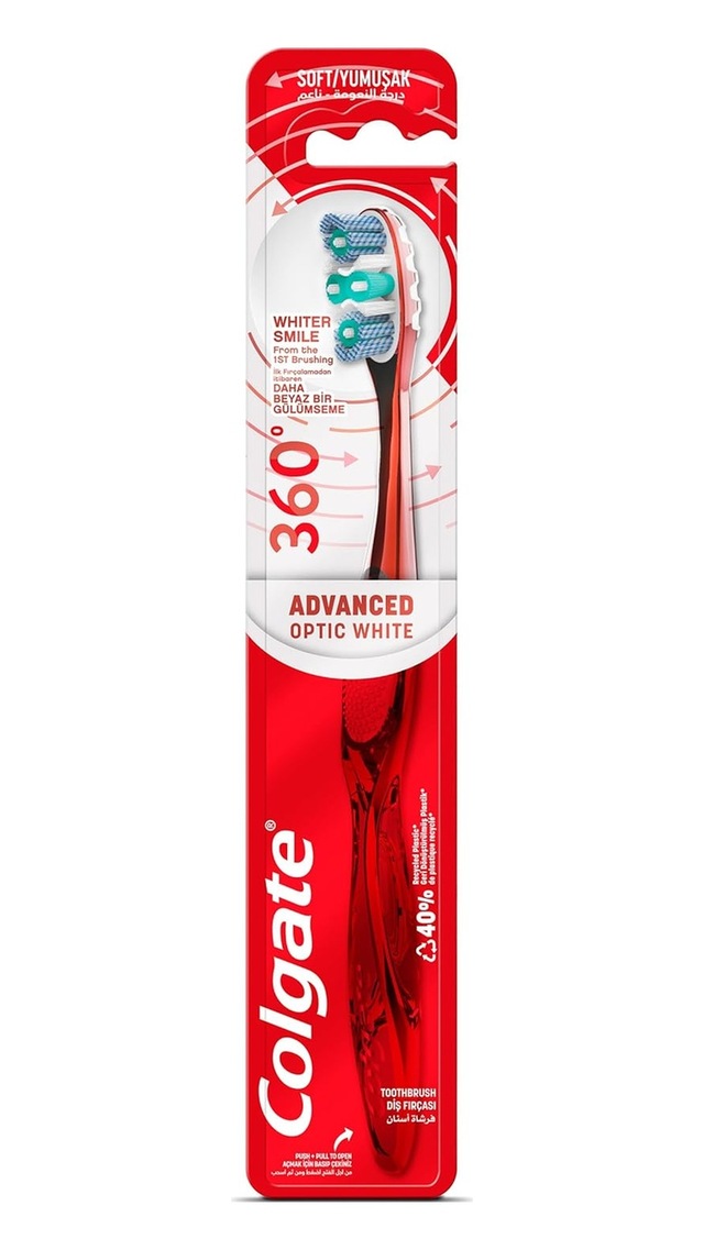 Colgate 360 Gelişmiş Optik Beyaz Yumuşak Beyazlatıcı Diş Fırçası Sku: Smg8690010395870