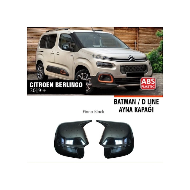 Citroen Berlingo Yarasa Batman Ayna Kapağı Plastik 2019+ Parlak S