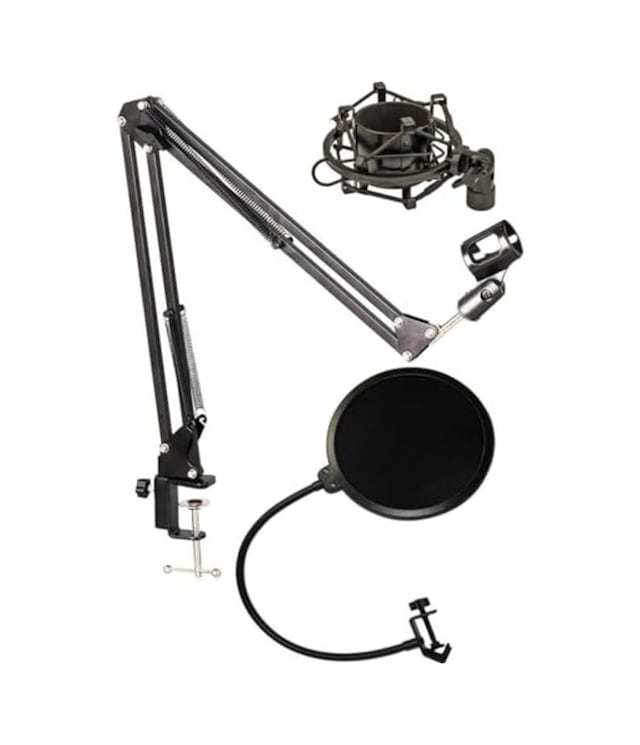 Mikrofon Standı, Pop Filtre Ve Shock Mount İle Set