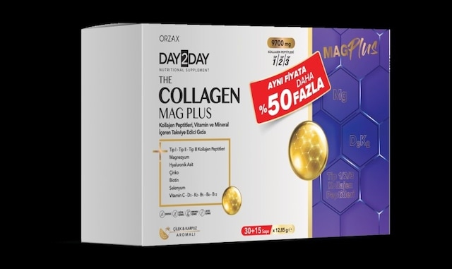 Day2day Collagen Mag Plus 45 Saşe %50 Daha Fazla 850081345107