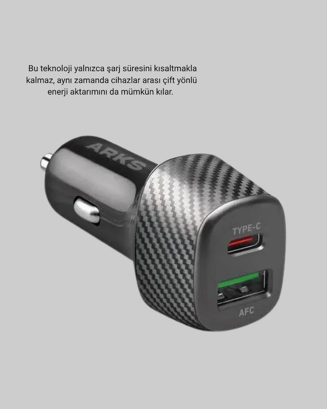 Pd - 4 - Destekli 38w Araç Şarj Başlığı Type-c + Usb Çift Çıkış - Kmrsfres - Hızlı Şarj