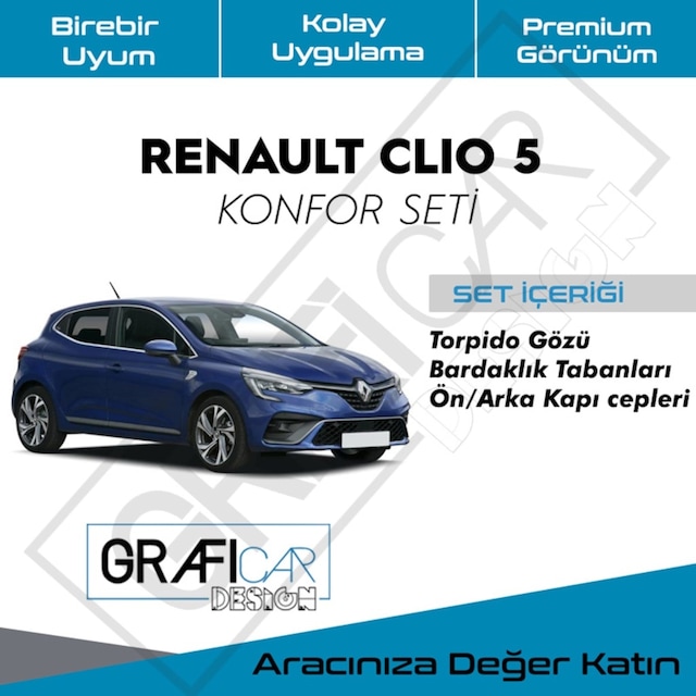 Renault Clio 5 Konfor Seti -Araç Içi Ses Kumaş Kaplama