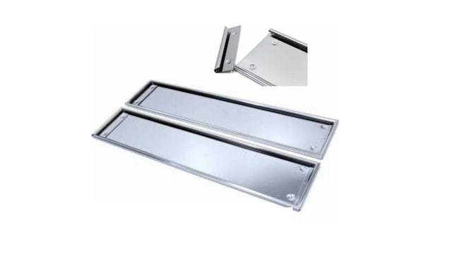Paslanmaz Metal Plaka Altı Krom Plakalık 2 Adet