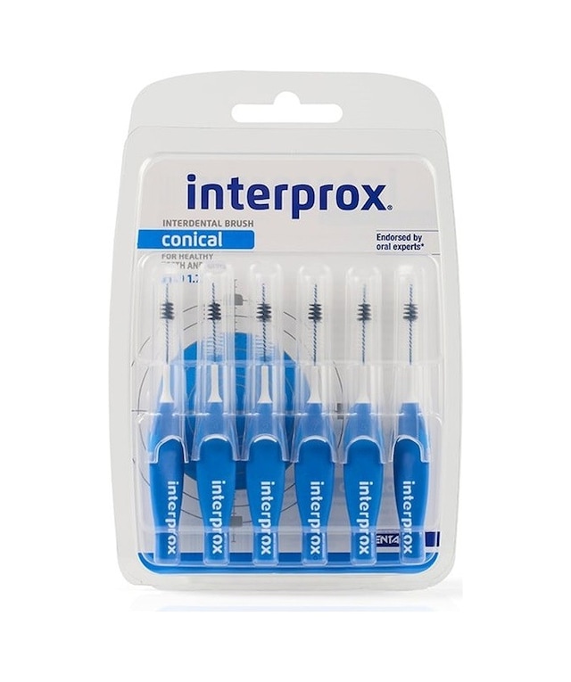 Interprox Interproximal Conical 1.7mm Arayüz Fırçası 6 Adet Mavi