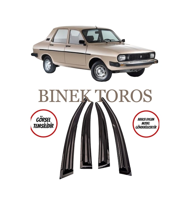 Balp Renault 12 Toros Binek Cam Rüzgarlığı 4lü