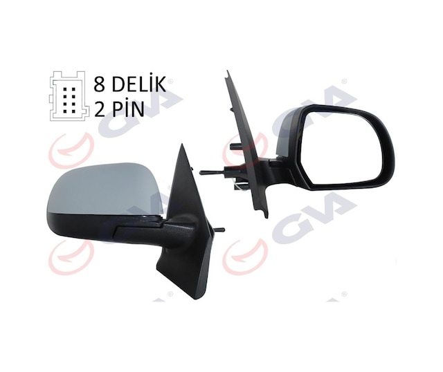 Dış Dikiz Aynası Mekanik Sağ Dacıa Dokker-lodgy 12 Astarlı Konveks Cam Vm-6803pr