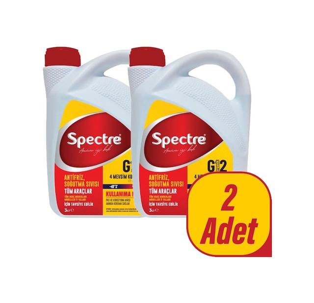 2 Adet Spectre G12 Kırmızı Süper -40 Antifriz