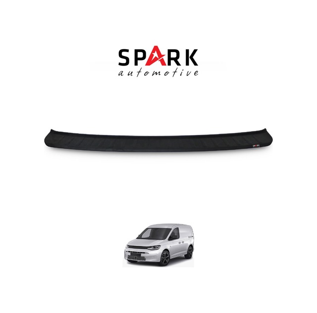 Volkswagen Caddy 2021- Yılı Ve Sonrası Uyumlu Arka Tampon Eşiği Mat Siyah