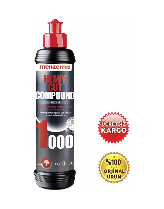 Menzerna Heavy Cut Compoud 1000 - Çizik Çıkarıcı Pasta 250 Ml