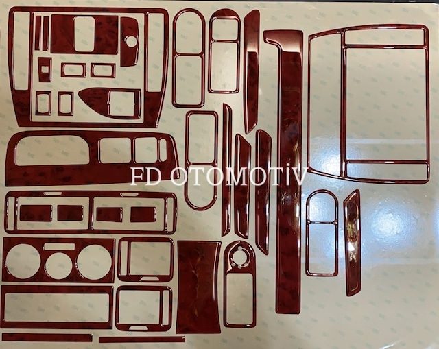 Volkswagen Passat B5 , B5.5 / Maun Ahşap Renk Full Set / Torpido Konsol Maun Kaplama