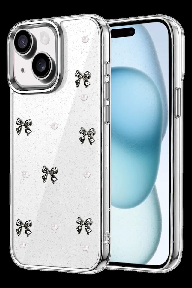 Apple İphone 14 Fiyonk Desenli Kapak - Desen 8