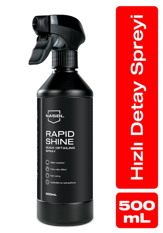 Rapidshine Araç Detay Spreyi Hızlı Cila Etkisi Derin Renk Showroom Parlaklığı 6 Ay Dayanım 500 ML