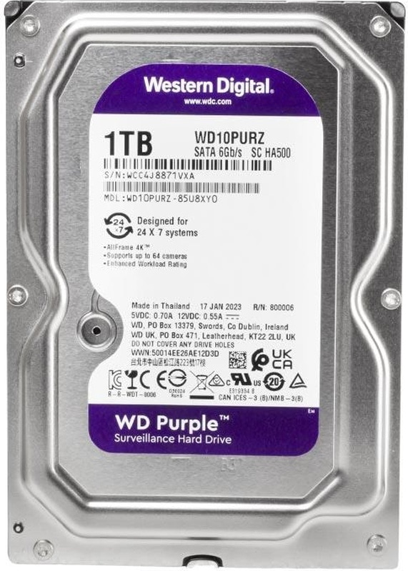 Western Digital Purple 1TB SATA III 2.5"