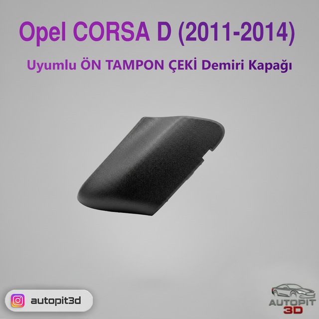 Opel Corsa D 2011 2014 Uyumlu Ön Tampon Çeki Demiri Kapağı