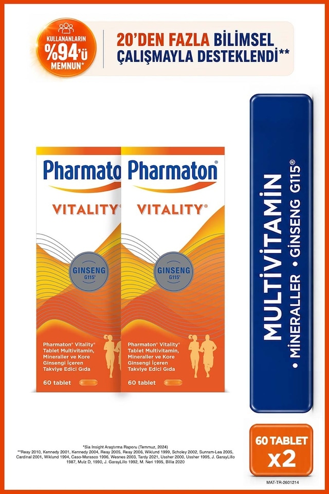 Pharmaton Vitality 2 x 60 Tablet