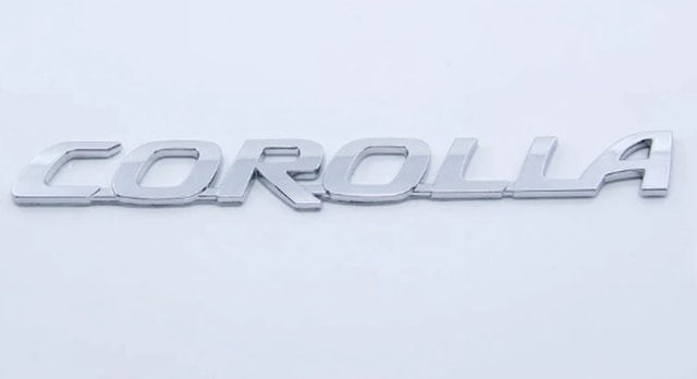 Toyota Corolla Yeni Nesil Krom Bagaj Yazısı