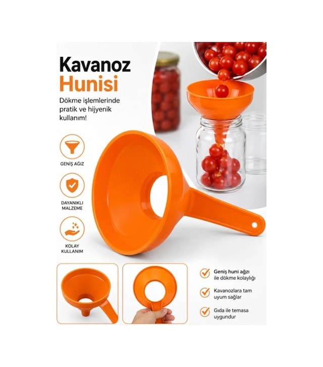 Pratik Kavanoz Hunisi Kolay Doldurma Aparatı
