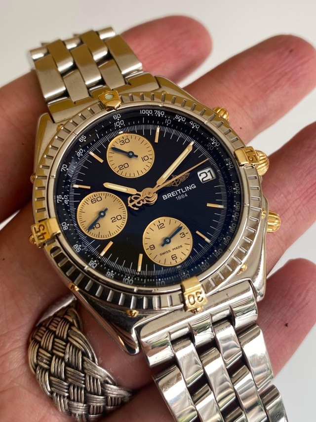 Breitling Chronomat 40mm Altın Çelik Kordon Erkek Kol Saati B1304 Teşhir Ürün