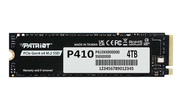 Patriot P410 Pcıe 500GB NVMe M.2 2280 PCIe 4.0 Okuma 5000 MB/s Yazma 2300 MB/s