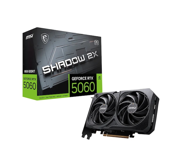 Msı Geforce Rtx 5060 8gb Shadow 2x Oc Max Gddr7 128bit Dx12 Aeae1msı0250