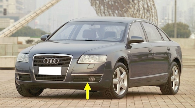 Audi A6 C6 2005-2008 Sol Sis Farı Çerçevesi Izgarası 4F0807681A