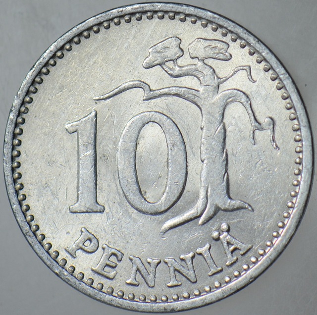 Finlandiya 10 Pennia 1984 Çilaltı. 12196762