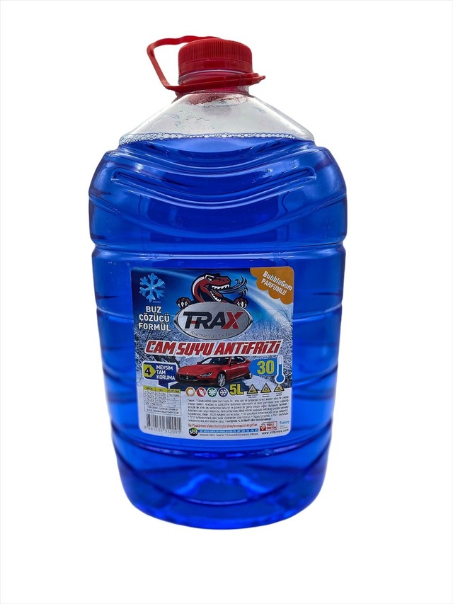 Trax Antifirizli Parfümlü 30 Derece Cam Suyu 5 Litre