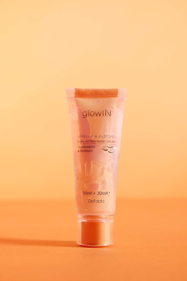 Defacto GlowIN Vanilya ve Badem Özlü Nemlendirici El Kremi – Çift Etkili Besleyici & Onarıcı Formül (75ml) F3886AXNS
