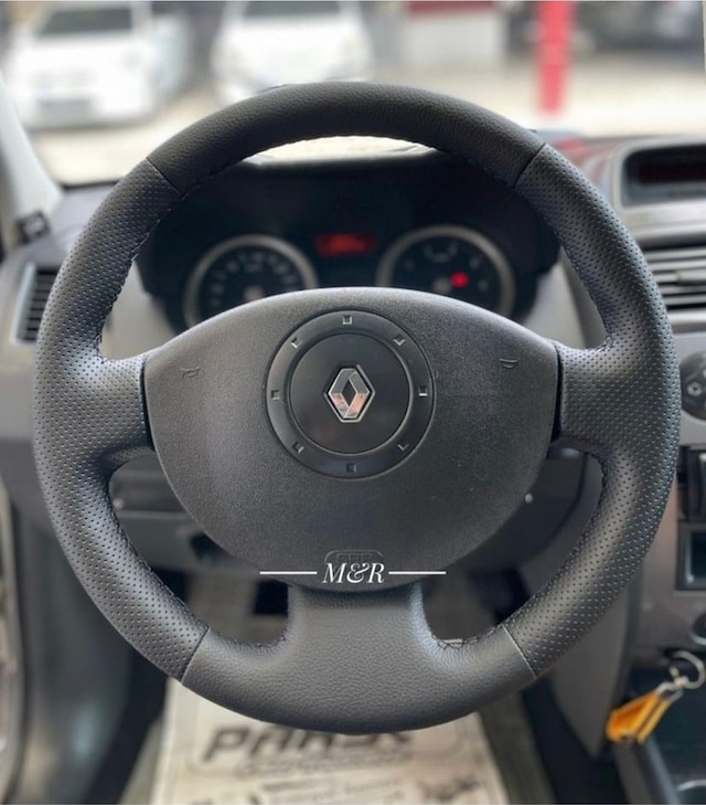 Renault Megane 2 Kaplama Deri Direksiyon Kılıfı