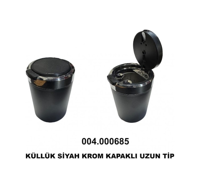Küllük Tip Işıklı Kapaklı Siyah/krom 007