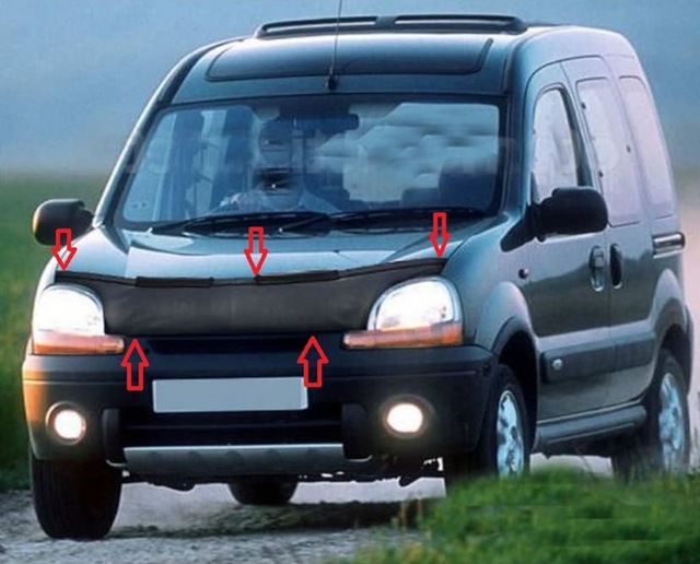 Renault Kangoo 1998 - 2002 Ön Kaput Maskesi