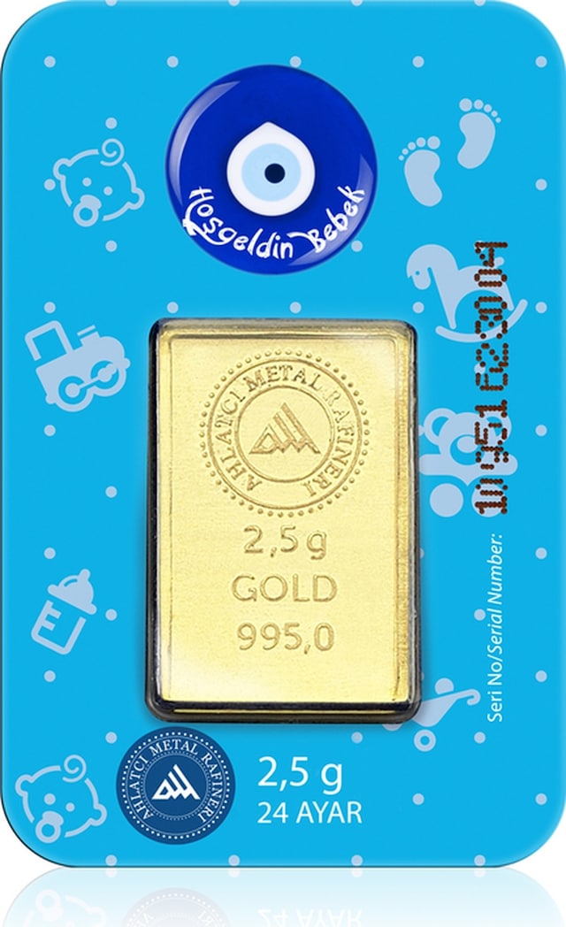 Ahlatcı Kuyumculuk 24 Ayar 2.5 Gram Erkek Bebek Altın