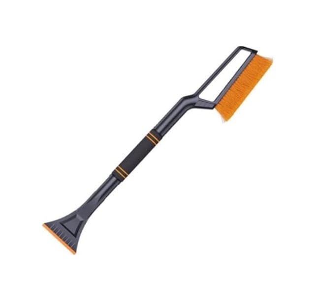 Uzun 82cm Araç Kar Fırçası Ve Buz Kazıyıcı - Kolay Kullanım Açık Sarı - Altın