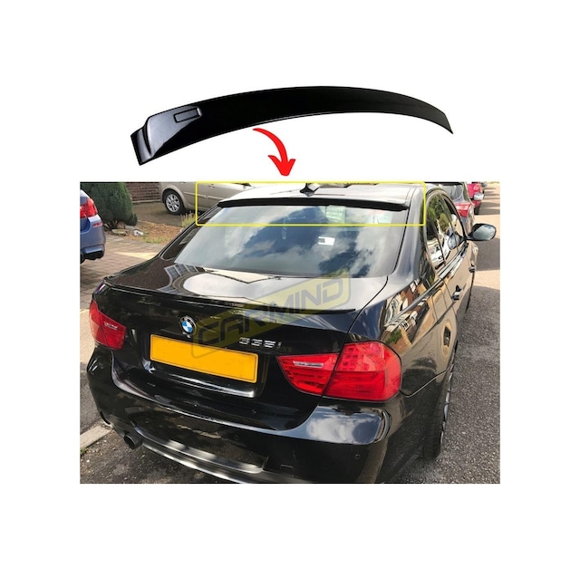 Bmw 3 Serisi E90 Cam Üstü Spoiler Piano Black 2005-2011