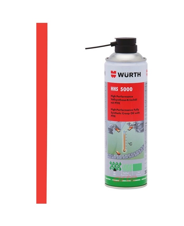 Wüwürth Hhs 5000 - Isıya Dayanıklı Ve Tutunma Özellikli Yağlama Spreyi 500 Ml