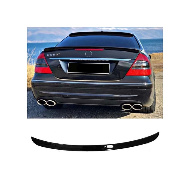 Mercedes W211 Bagaj Üstü Spoyler Parlak Siyah Boyalı 2002-2009