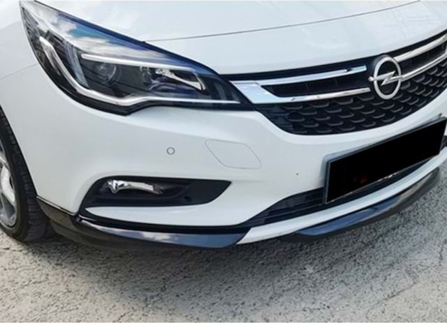 Opel Astra K Twin Ön Flap Ön Tampon Flap 2015+ P Black , Abs Plastik