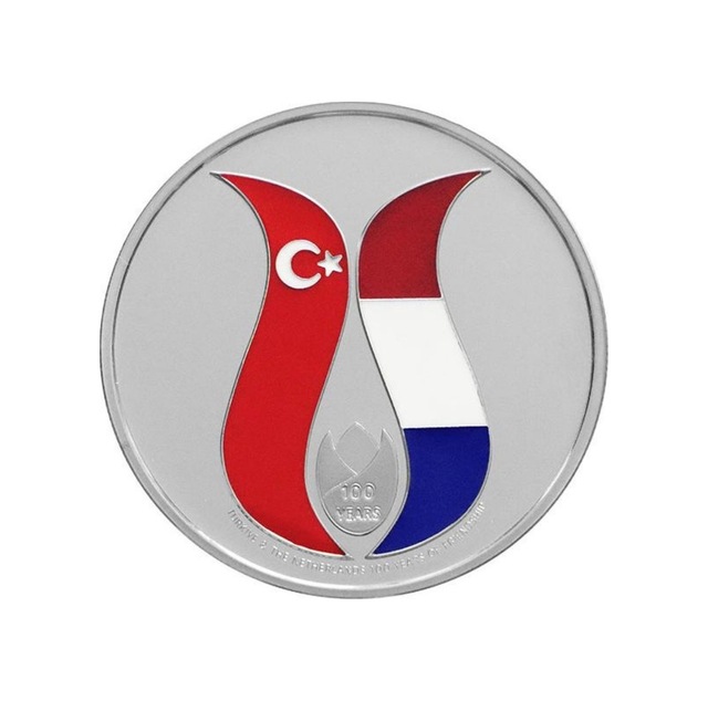 Agakulche Türkiye - Hollanda Dostluğu Gümüş Sikke Coin