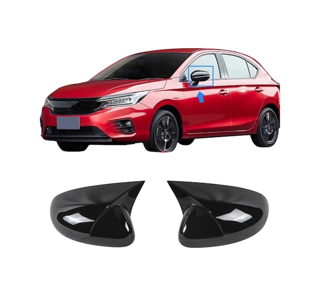 Honda City 2020+ Ayna Kapağı Yarasa Model İthal Abs Parlak Siyah Pianoblack Ayna Kapağı