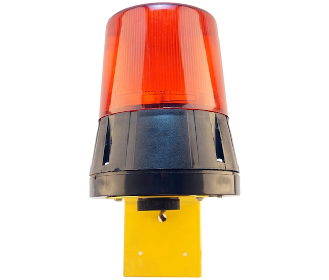 Mesan Ø110 İkaz Lamba Döner Buzzer L Montaj Kırmızı 110vac Ms 899.1.110vac