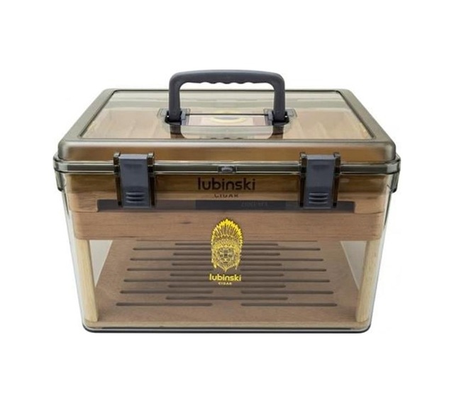Lubinski Plexi -sedir Şeffaf Puro Kutusu Humidor 100s Lb-019