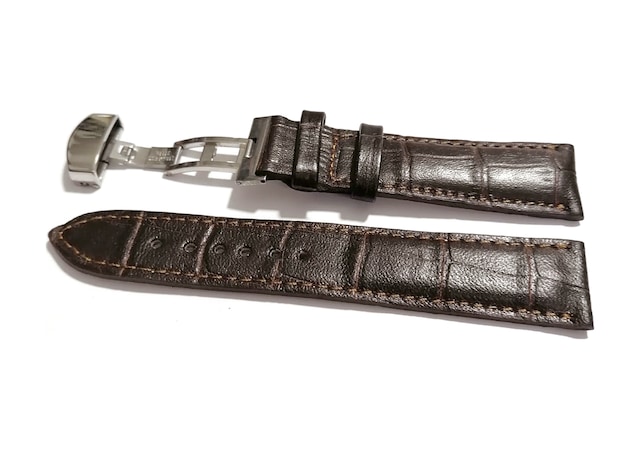 Fado &hertür Saate &uygun Kelebek Toka 18 Mm Koyu Kahve Kordon 269 Gumuş Toka Koyu Kahverengi