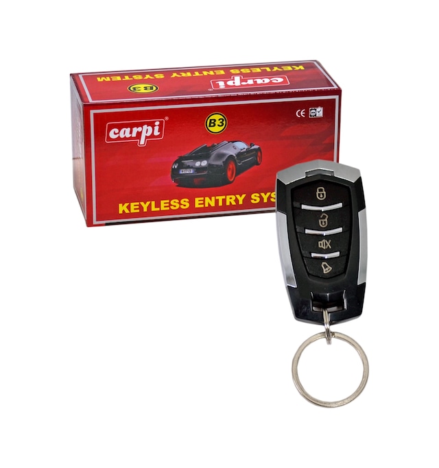 Carpi Açma Kapama 12v Siyah-krom Kumandalı 4 Tuşlu Sinyal Çıkışlı Br4602607