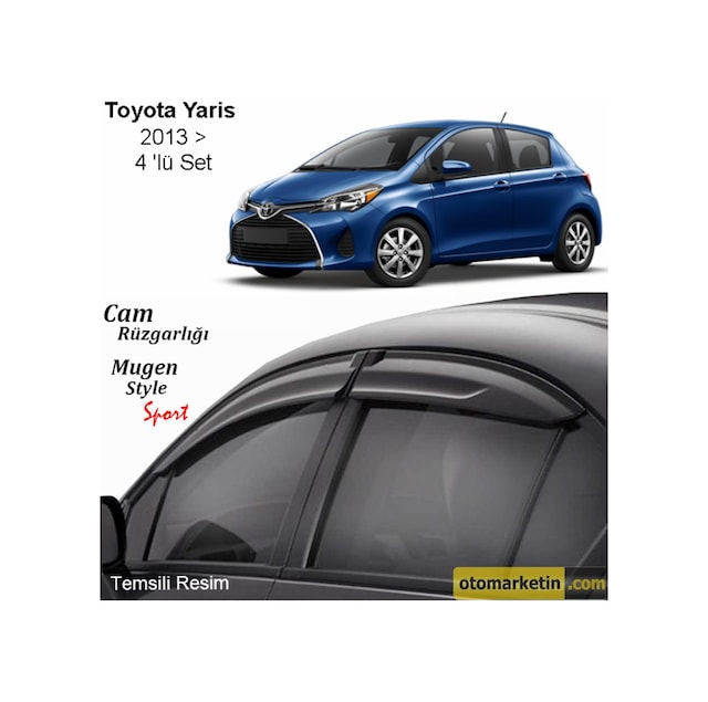 Toyota Uyumlu Yaris Mugen Cam Rüzgarlığı 2013-2018