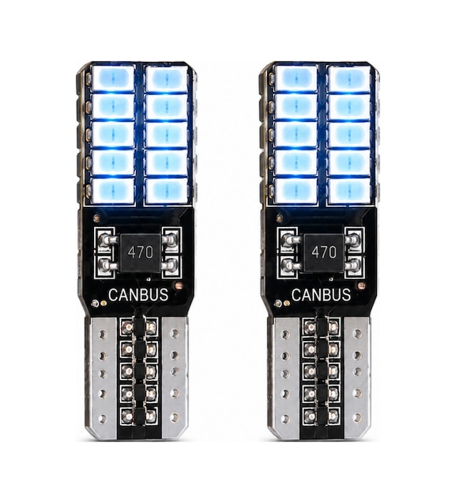 T10 24 Led Canbus Mavi Ampul Yüksek Parlaklık W5w Park Ve Plaka Led