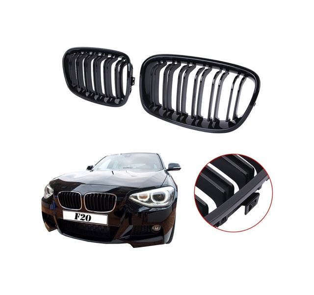 Bmw 1 Serisi F20 Ön Panjur M1 Çift Tırnak Böbrek 2011 2014 Uyumlu